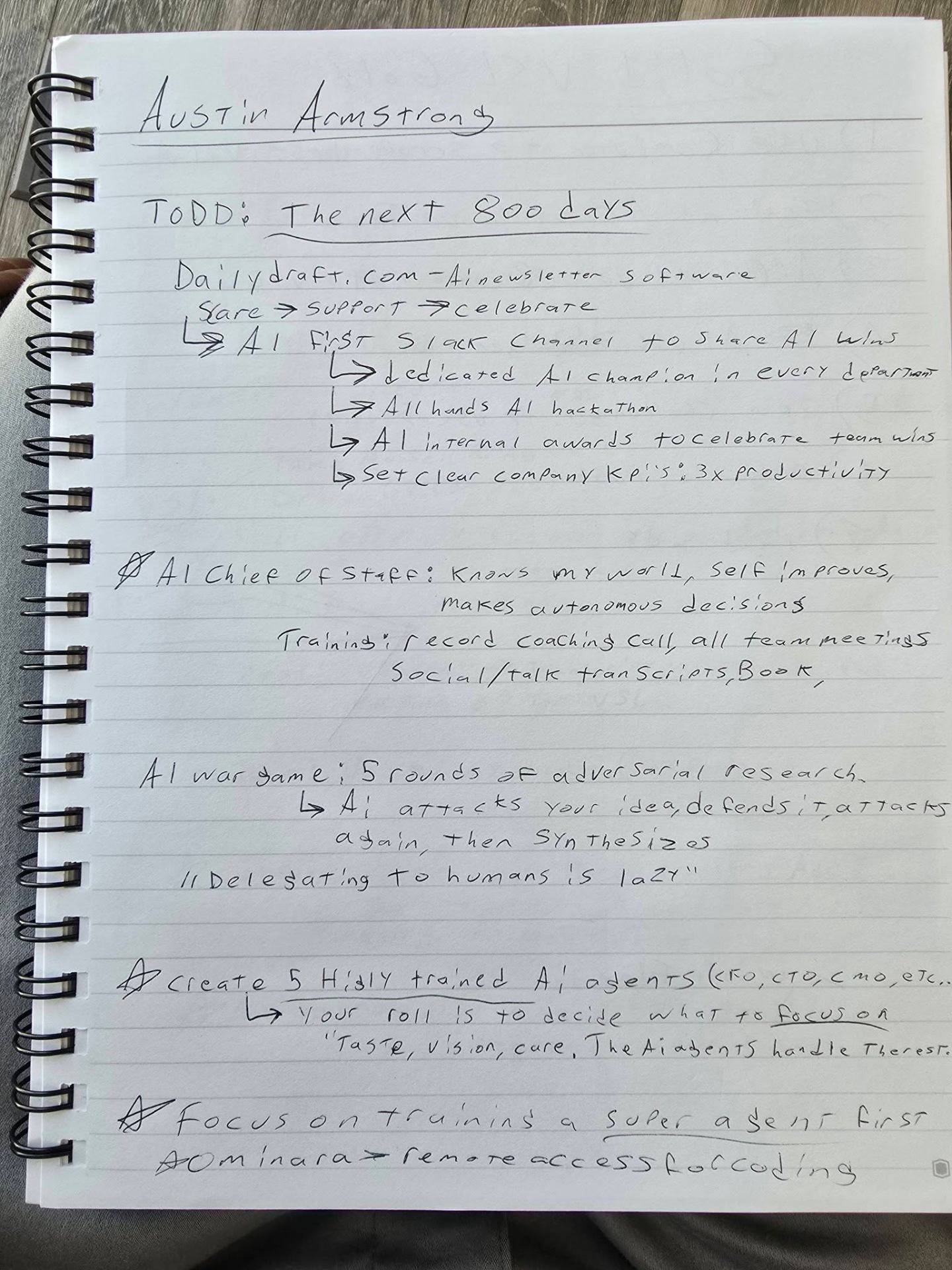 Austin Armstrong notes – AI-First Organization